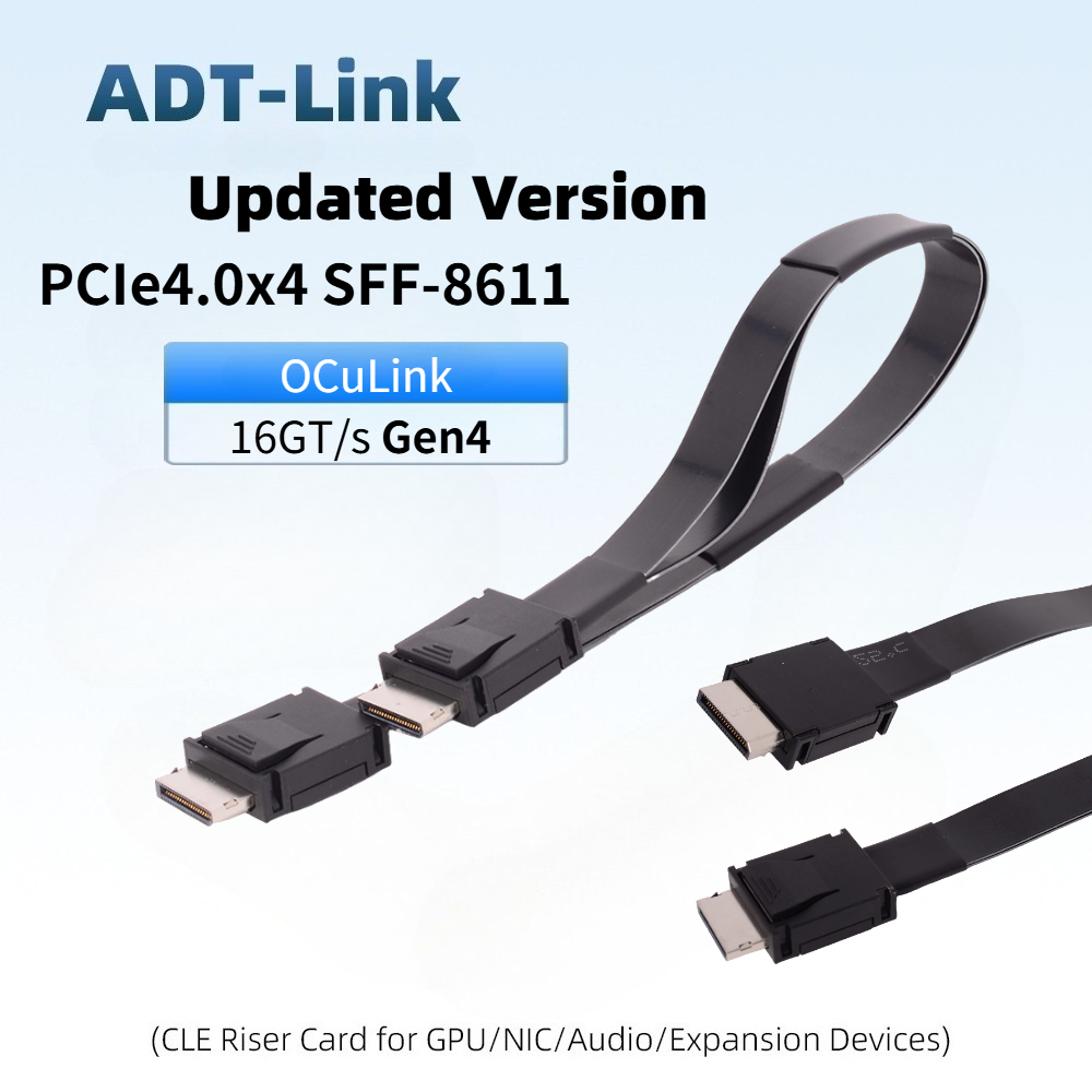 Oculink Egpu Mini Pc - ADT-Link PCI-E 4.0 X4 SFF-8611 Male