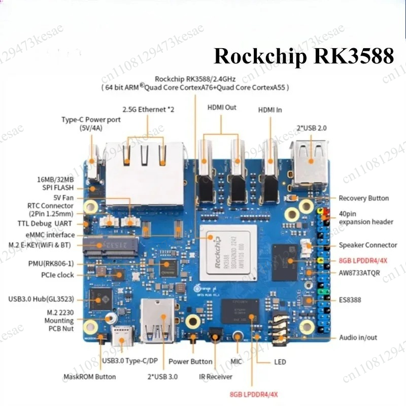 Orange Pi 5 Plus RK3588 SBC 16 - огляд і ціна Orange Pi 5 Plus 16Gb
