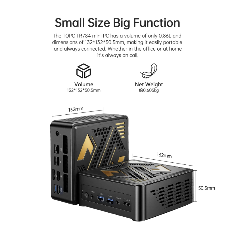 TOPC OCuLink Mini PC Ryzen 7 7 - огляд і ціна Oculink Egpu Mini Pc