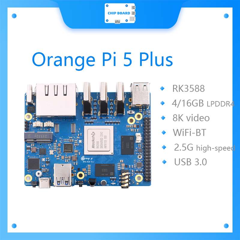 Orange Pi 5 Plus Single Board  - огляд і ціна Orange Pi 5 Plus 16Gb