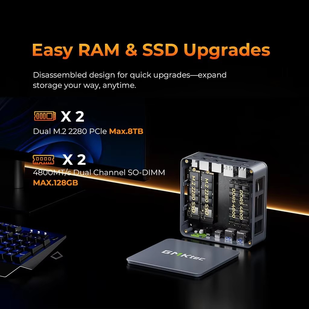 GMKtec Gaming Mini PC K6 M6 Ul - огляд і ціна Amd Ryzen 7 7840Hs Mini Pc