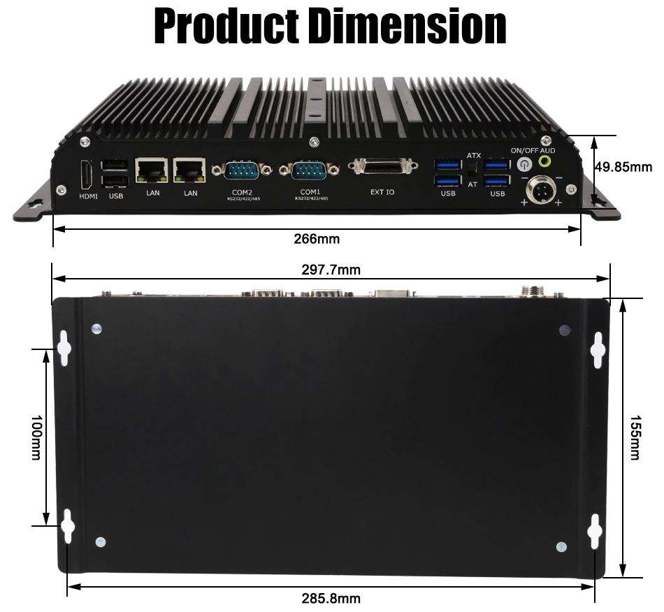 Rugged Fanless Industrial Comp - огляд і ціна Fanless Industrial Pc Rs485 Core I7