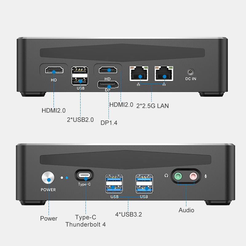 Powerful Desktop Computer with - огляд і ціна Intel Core I9 13900H Mini Pc