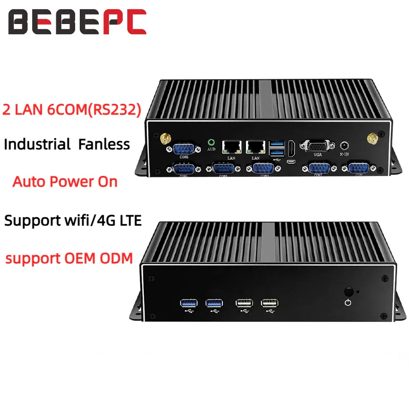 Mini Industrial PC Fanless Dua - огляд і ціна Fanless Industrial Pc Rs485 Core I7